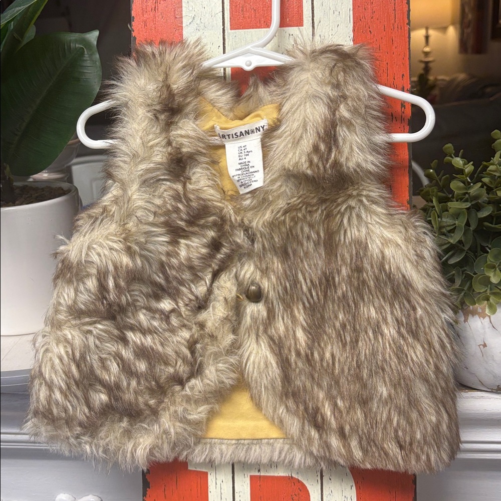Artisan NY Faux Fur Vest